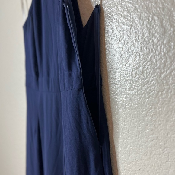 NWOT Confidently Charismatic Navy Blue Backless Halter Maxi Dress - Picture 7 of 9